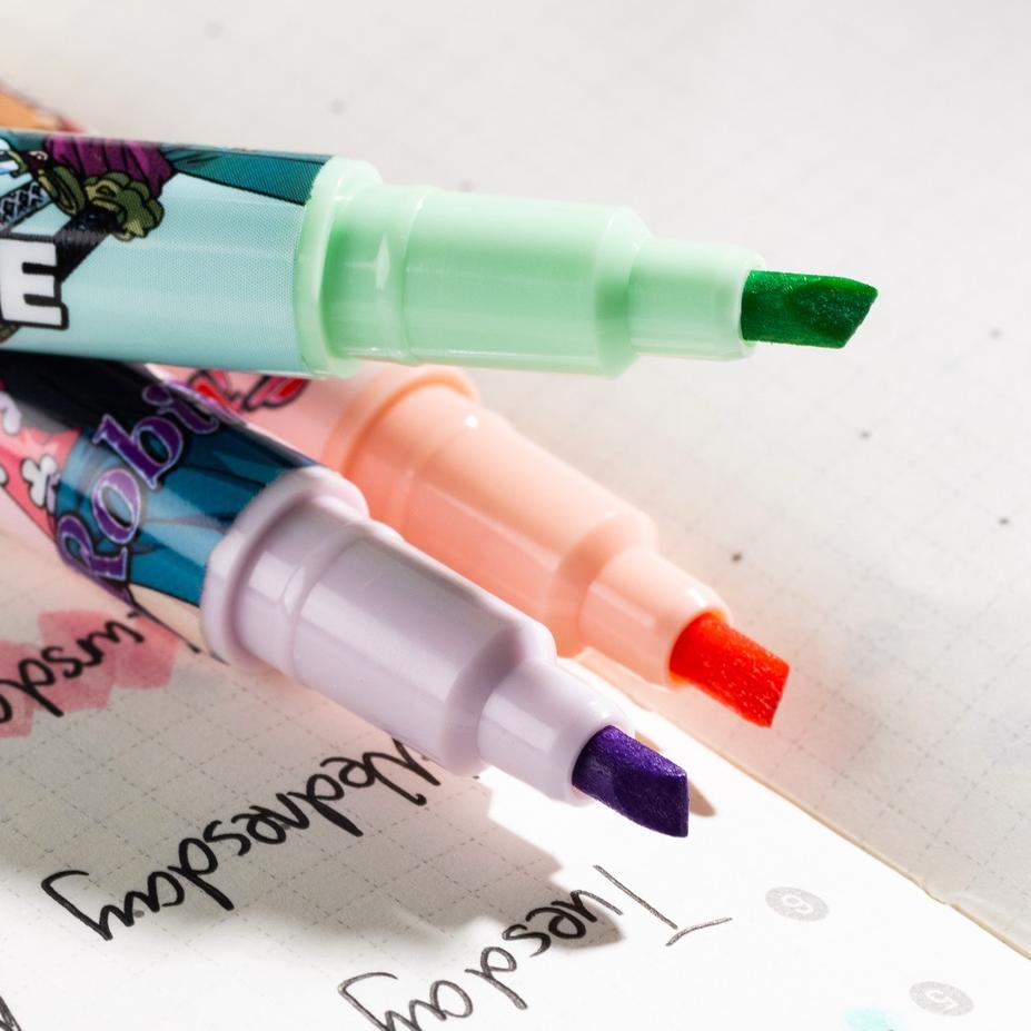 

❪HiFů❫ Deli One Piece School Highlighter / Penanda Warna Double Dual Tip 6 Warna One Piece Warna Cerah CU352 //Siap order