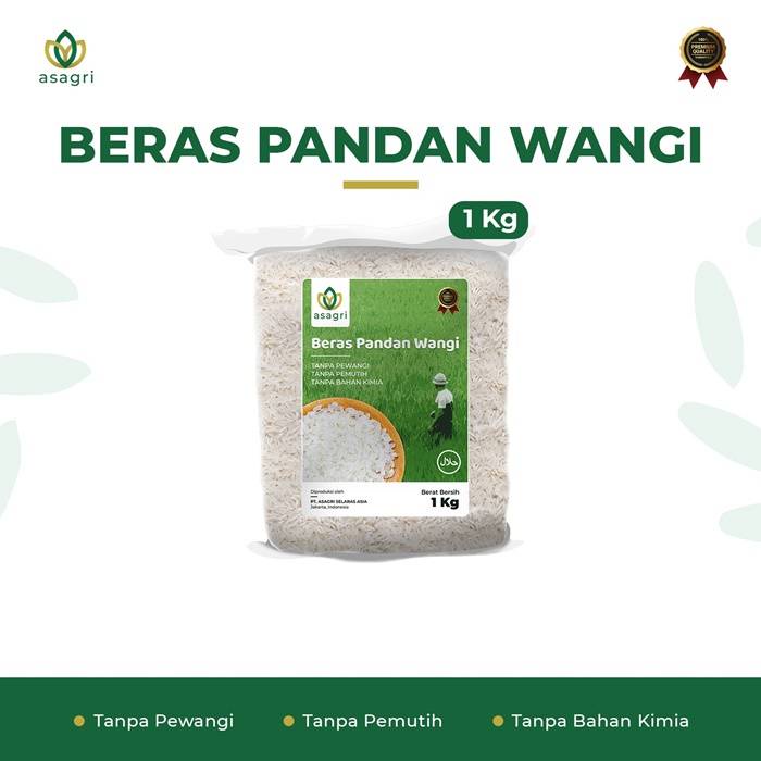 

BERAS PUTIH PANDAN WANGI PEMIUM 1 KG ASAGRI