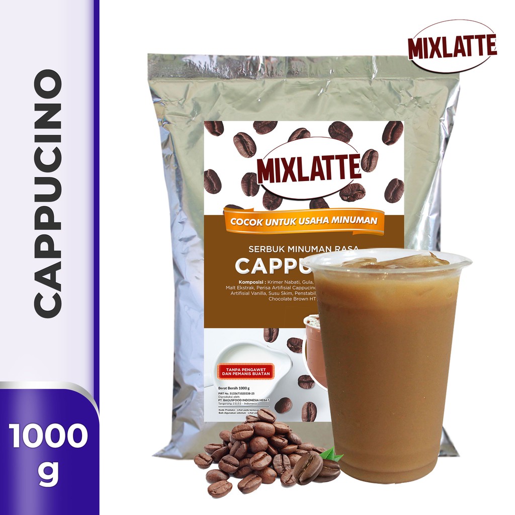 

Powder Drink Bubuk Minuman Rasa CAPPUCINO MIXLATTE 1Kg