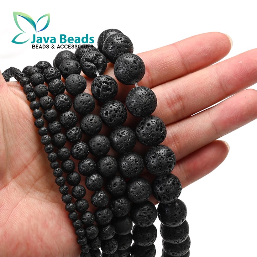 Manik Batu Lava Stone Lava Rock Beads