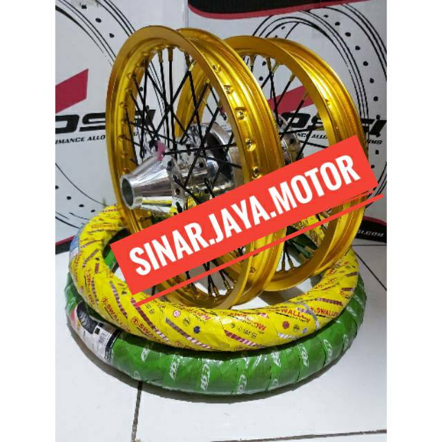 Termurah velg yamaha aerox ring 14 1set sepaket pemasangan pnp ban luar ban dalam