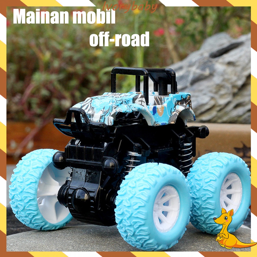 Ivorybaby Mainan mobil dorong anak  off road 4 drive inertial mainan anak inertial force to slide tidak perlu baterai