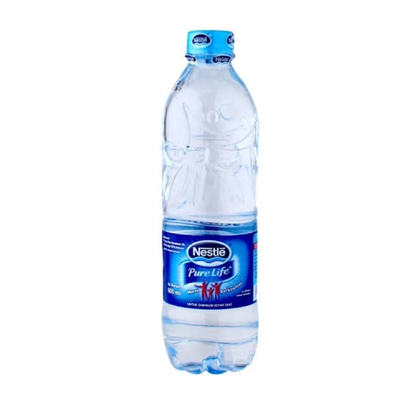 Air Minum Mineral Kemasan Nestle Pure Life Botol 600 ml isi 24 pcs 1 dus