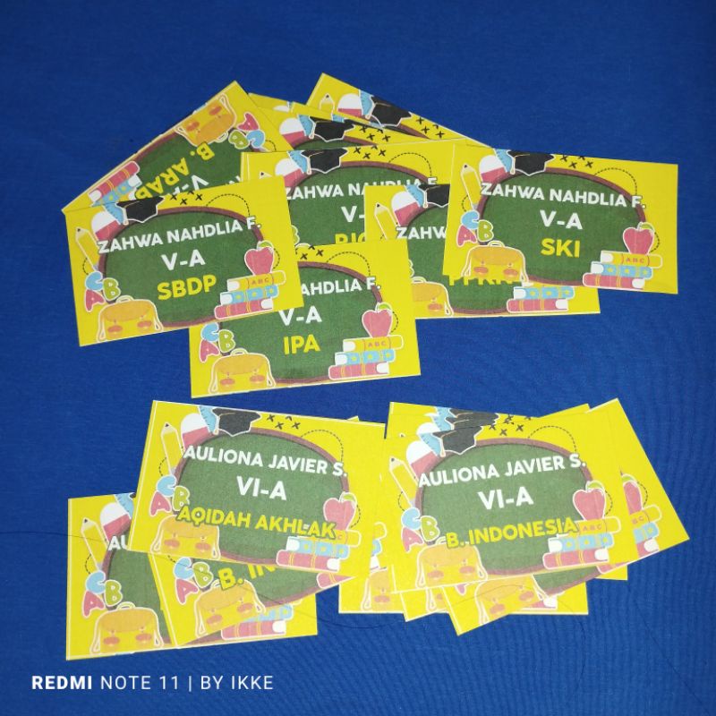 

Sticker Buku Pelajaran