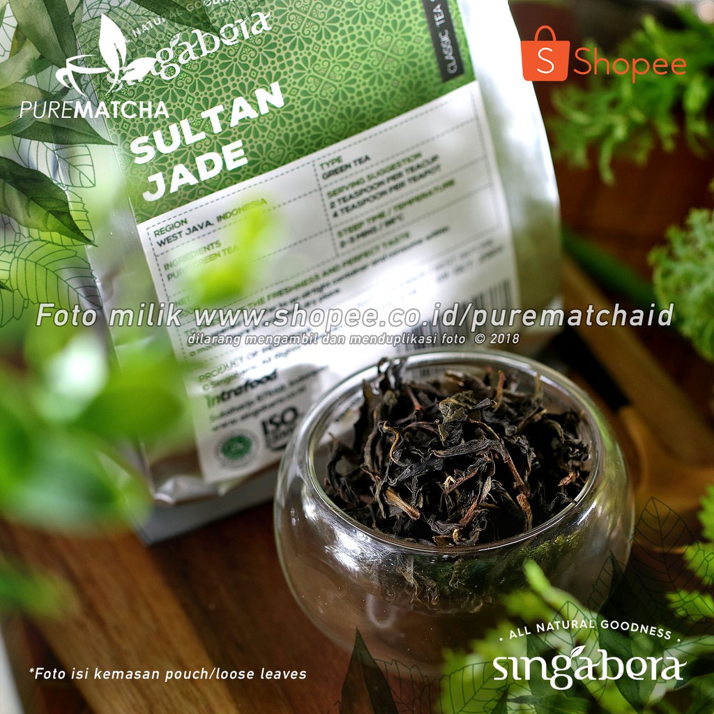 

Singabera - Sultan Jade 10gr Sample Teh Hijau Indonesian Tisane Tea Green Tea Premium