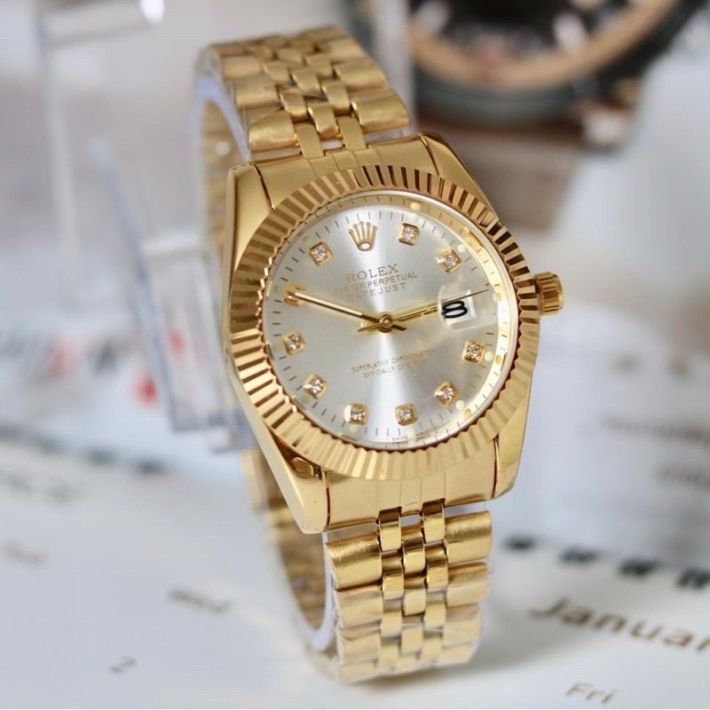 HARGA PROMO TERKEREN/ JAM TANGAN PRIA TERLARIS)JAM TANGAN ROLEX RANTAI PREMIUM