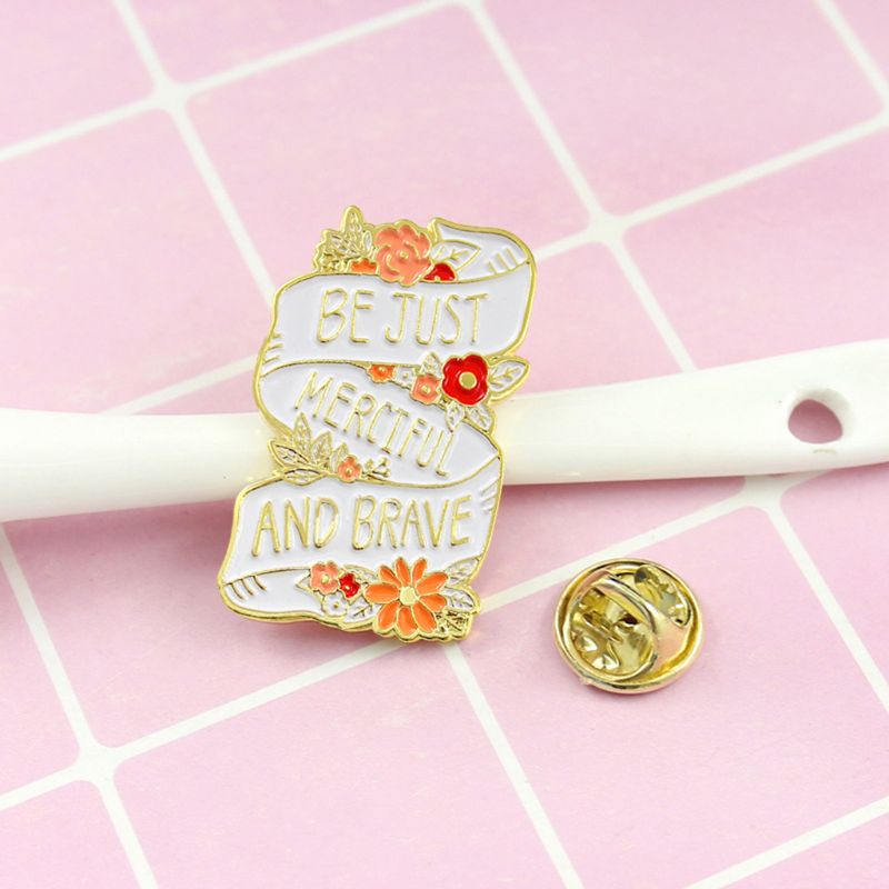 Siy Bros Pin Enamel Bentuk Bunga Aneka Warna Untuk Aksesoris Fashion Wanita