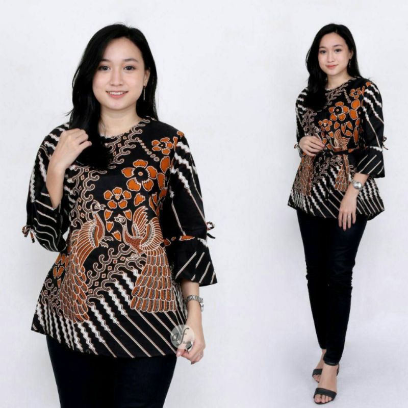Blus Sheena atasan baju batik wanita remaja dewasa abg m l xl xxl-Blouse K 06