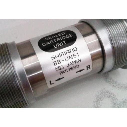 - KREDIT SPARE PART SEPEDA GUNUNG- RESTOCK - BOTTOM BRACKET / BB KOTAK BEARING SHIMANO UN51 JAPAN