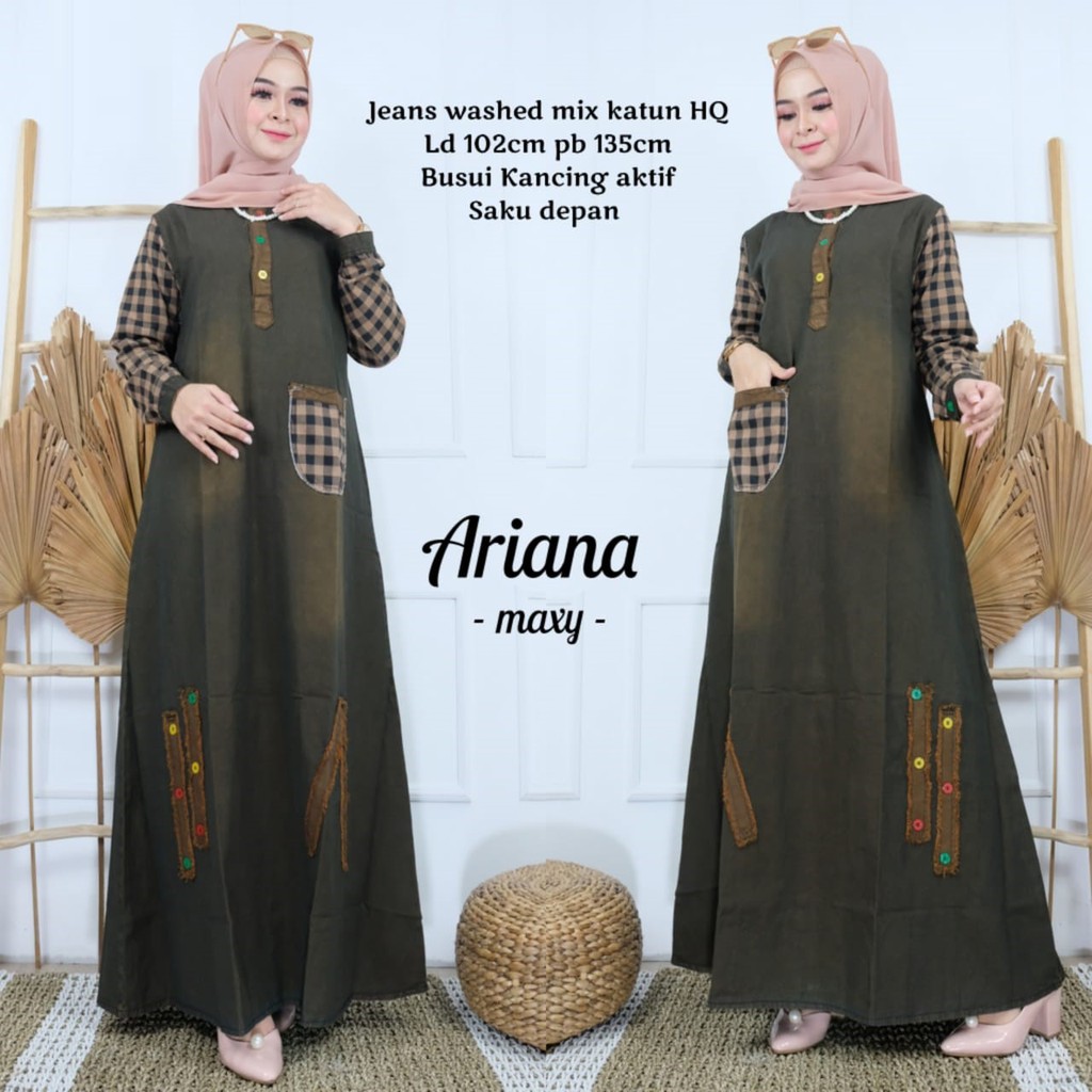 ORIANA MAXY JEANS ARIANA DRESS KEKINIAN MURAH ORI GBM