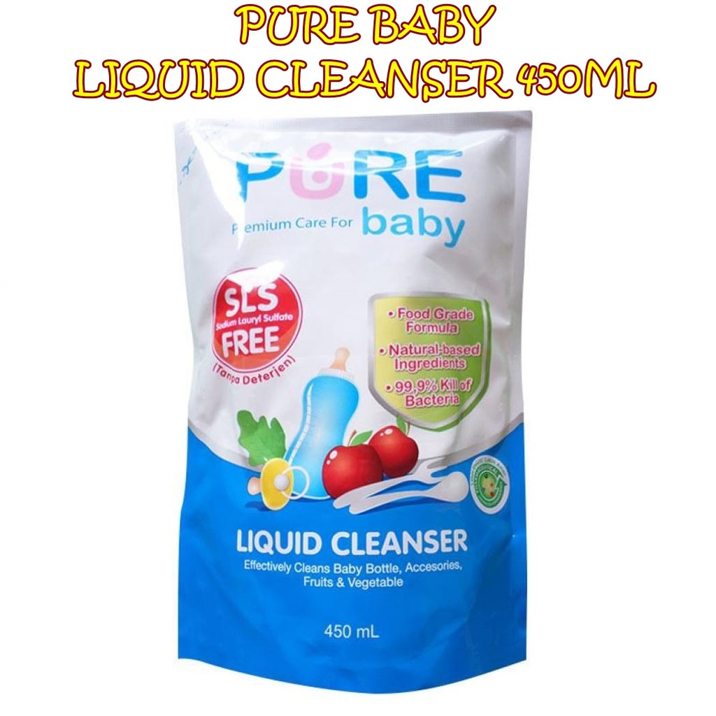 PURE BABY LIQUID CLEANSER 450ML SABUN CUCI BOTOL