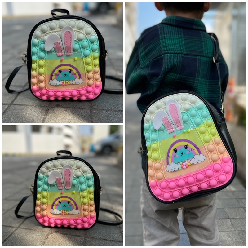 Tas slempang pop it rabbit tas anak tas sekolah