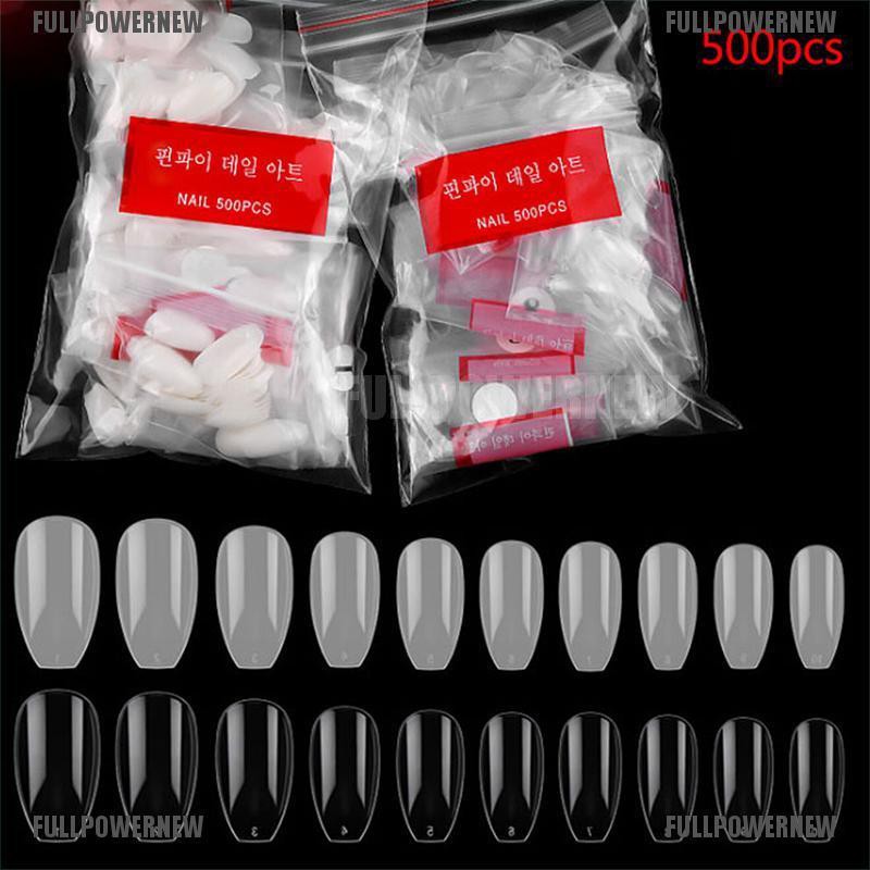 【 COD 】 flid 500Pcs Kuku Palsu Akrilik Gel UV untuk Manicure DIY [IFASHION]