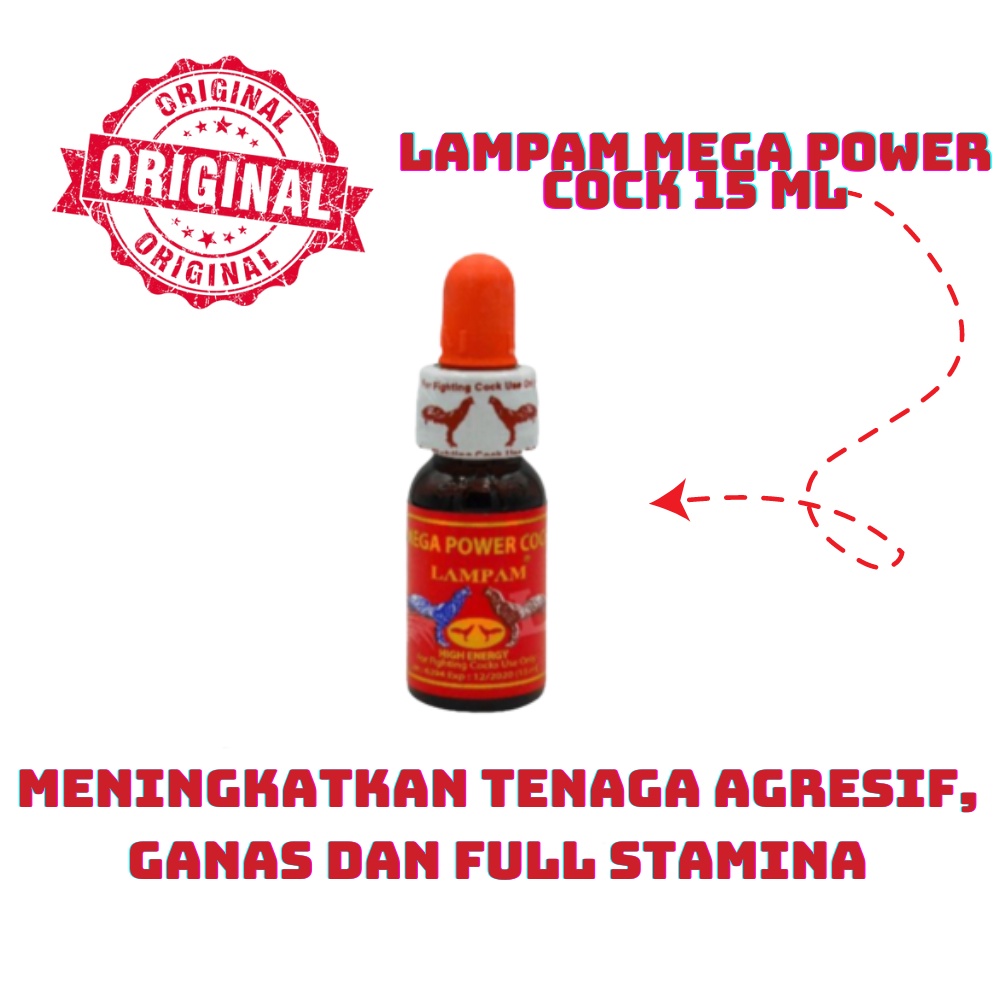 LAMPAM MEGA POWER COCK 15 ML - doping ayam