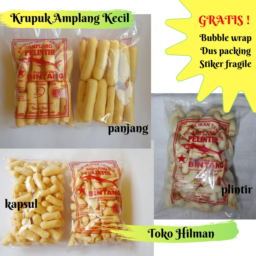 Jual Amplang Ikan Tenggiri Kerupuk Krupuk Ikan Tengiri Amplang