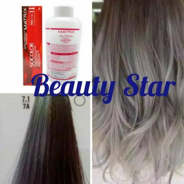 MATRIX SOCOLOR NO. 7.1 / 7A MEDIUM COOL BLONDE DAN OXYDANT