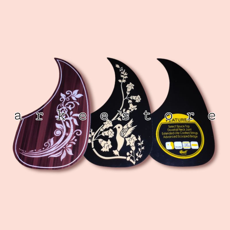 Pickguard Gitar Akustik Cort Pickguard Model Stiker