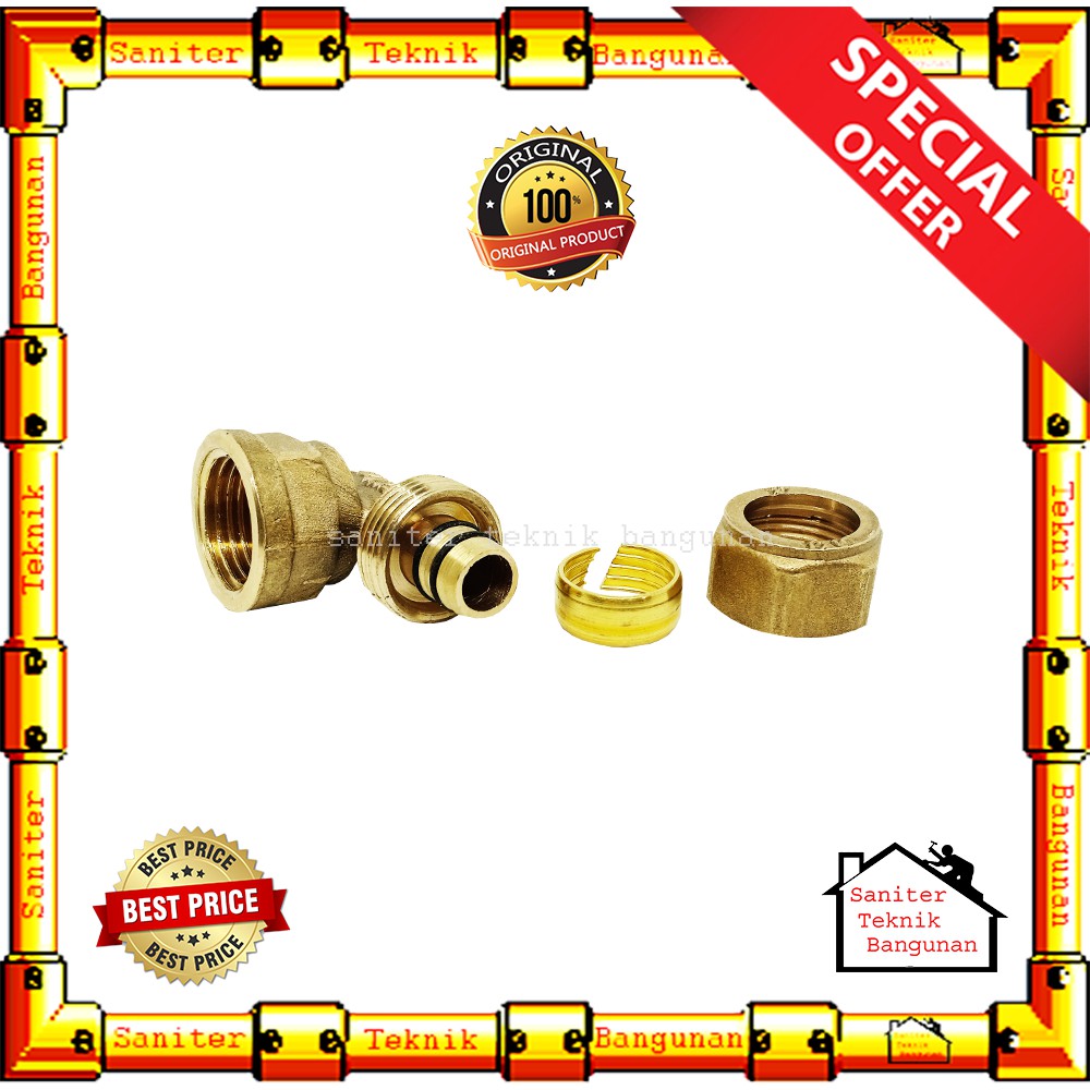 Keni Drat Dalam Air Panas / Sok Sambung Knee 1/2&quot;