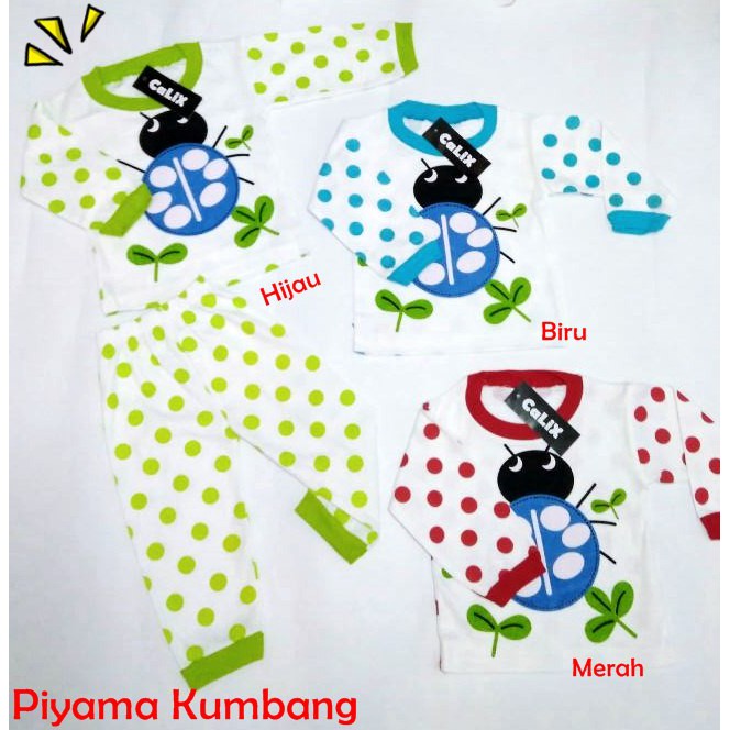 Piyama Anak Kumbang Setelan Anak  Baju Anak Murah Unisex