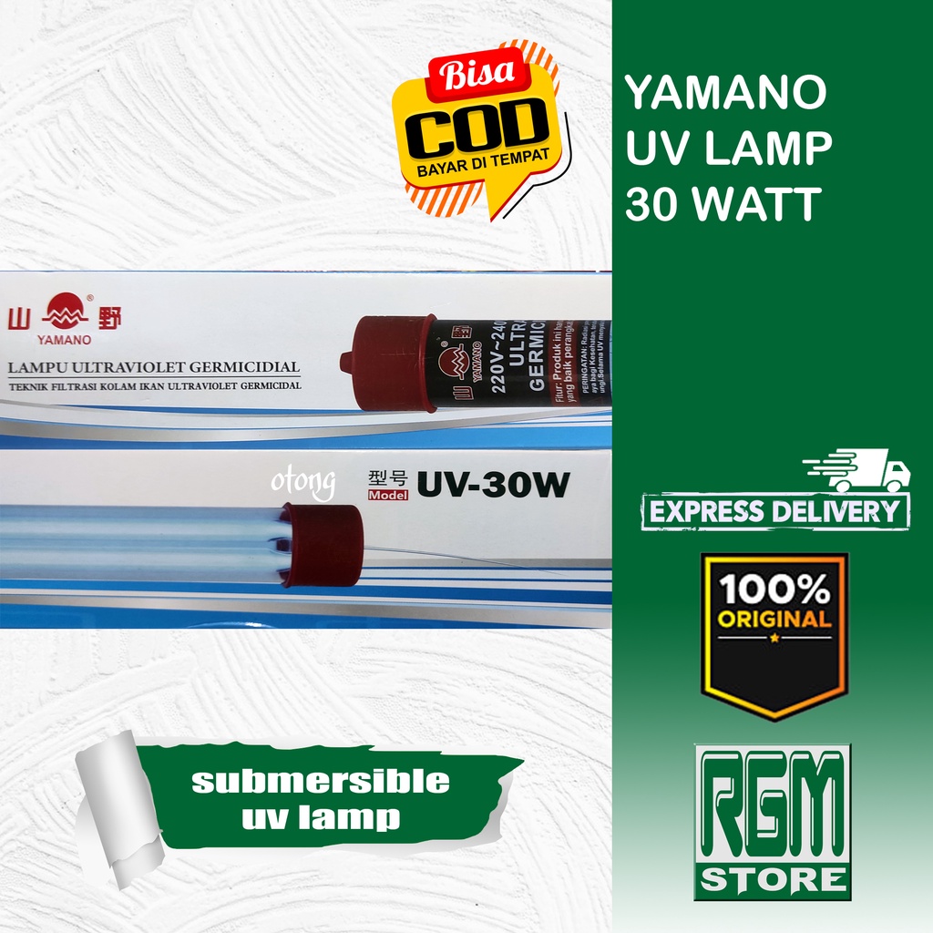 YAMANO UV 30W 30 watt Lampu UltraViolet GERMICIDAL LAMP Aquarium Kolam