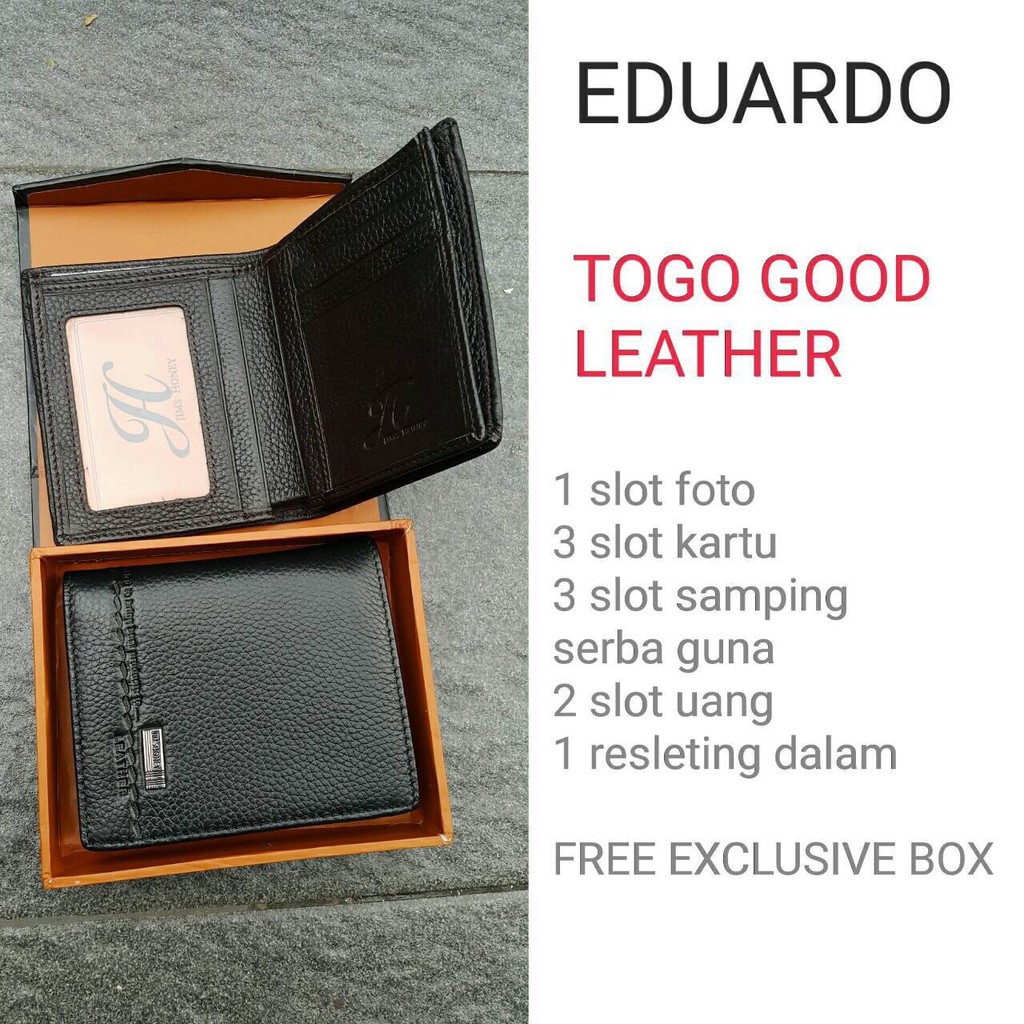 JH EDUARDO WALLET - Dompet kulit pria import JIMS HONEY ORIGINAL