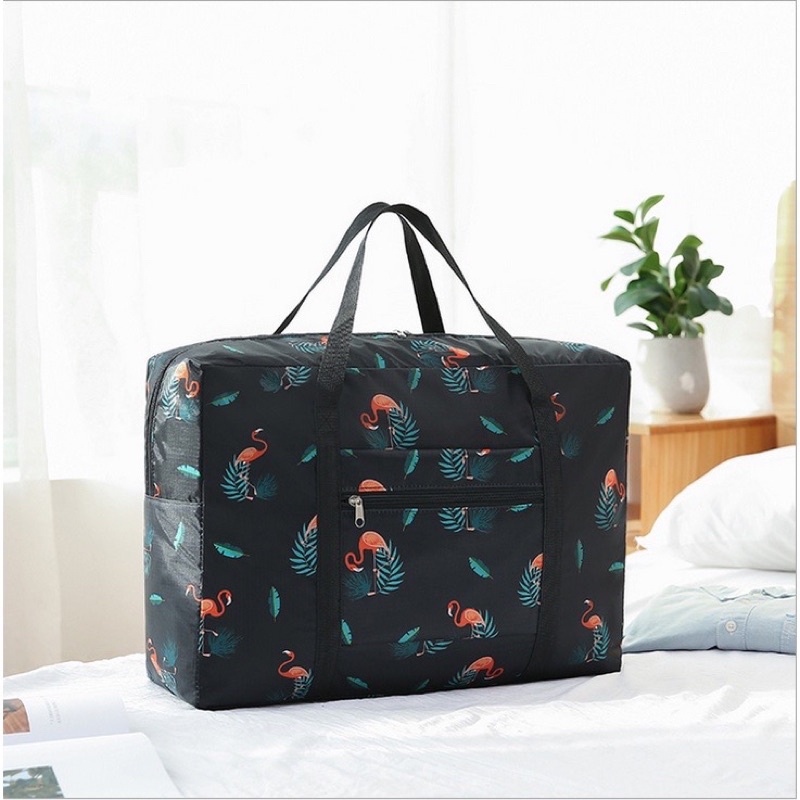 Tas Travel bag hand Carry New Foldable -Motif