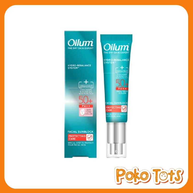 Oilum Protecting Care Facial Sunblock 35ml Sun Screen SPF 50 PA++ Krim Pelindung Wajah Sun Care