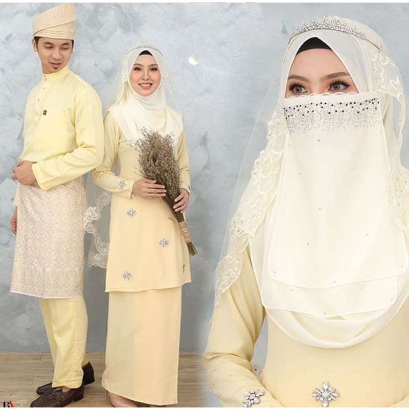 baju akad /baju nikah /Baju melayu /baju muslim /Baju Malaysia / ONE SET