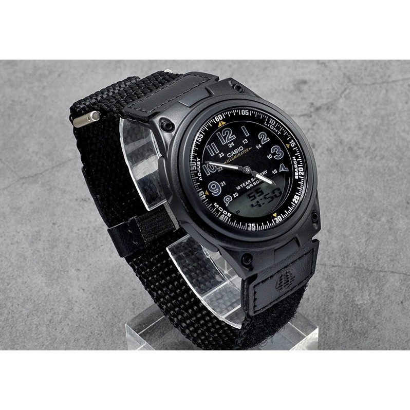 [ PROMO ] Casio Jam Tangan Pria AW-80V-1B / AW-80V Dual Time Original Resin Strap Garansi Resmi 1 Ta