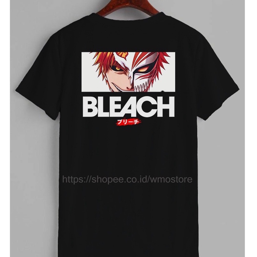 Kaos Anime BLEACH ICHIGO KUROSAKI Terbaru Cotton 24s UNISEX ORIGINAL