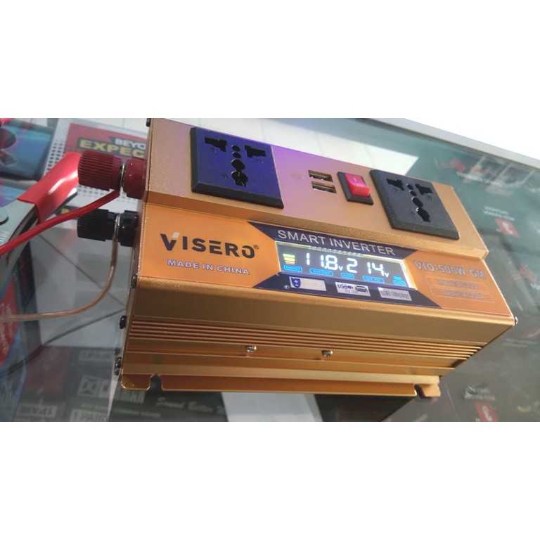 Inverter Perubah Arus Dc(aki)to Ac(rumah) 500 W visero INDICATOR smart