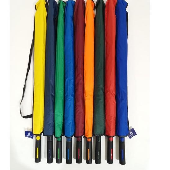 Hadir Promo Payung Besar Jumbo Golf Bahan Nylon Polos Rangka Jari Fiber Auto Buka 001