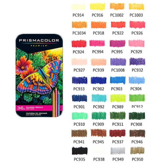

PRISMA COLOR SANDFORD COLORED PENCILS 36 YHJTY54654