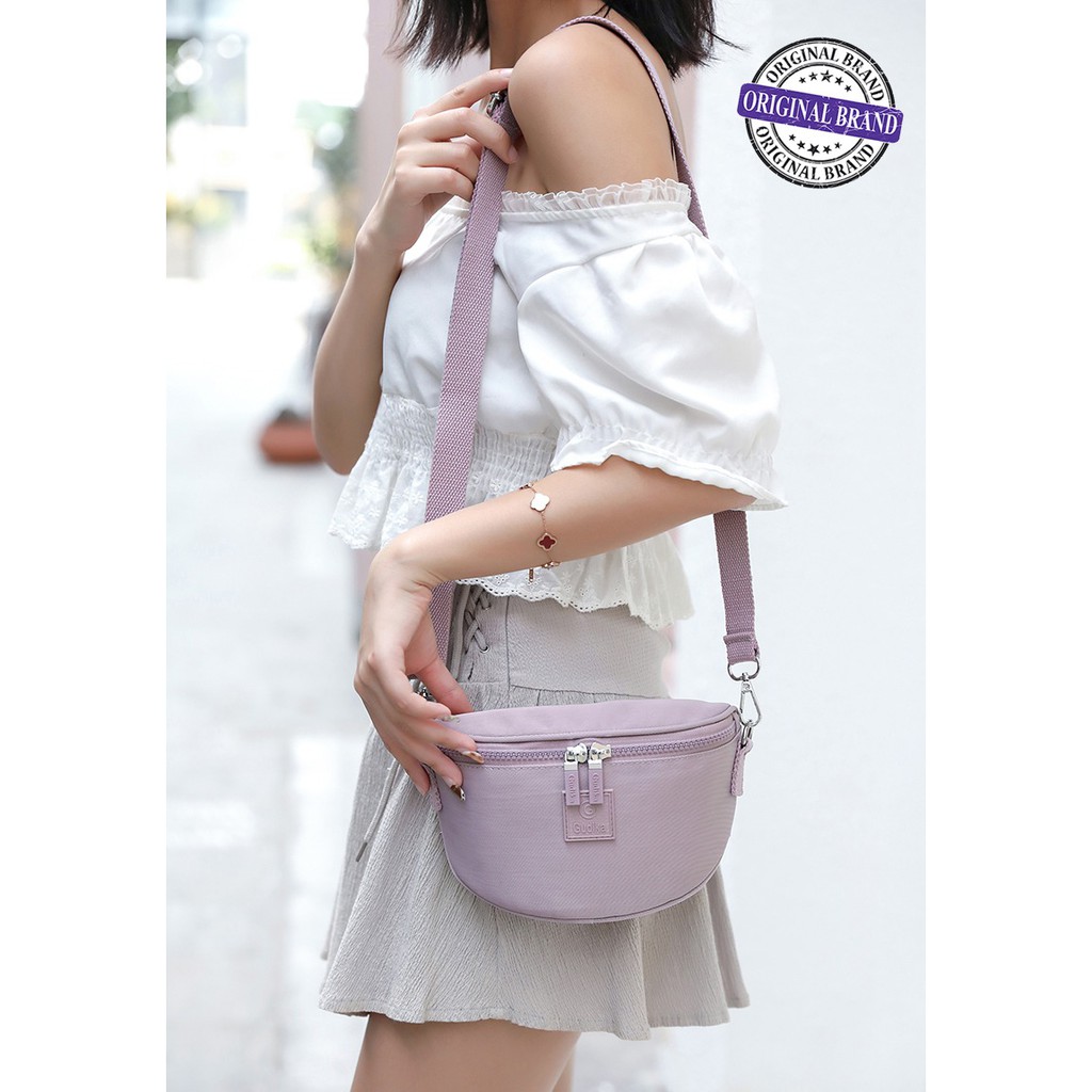 GUDIKA 5178 - tas selempang waistbag import original termurah - tas cewek - waterproof - fashion - tas korea - tas bahu - sling bag - shoulder bag - tas mini