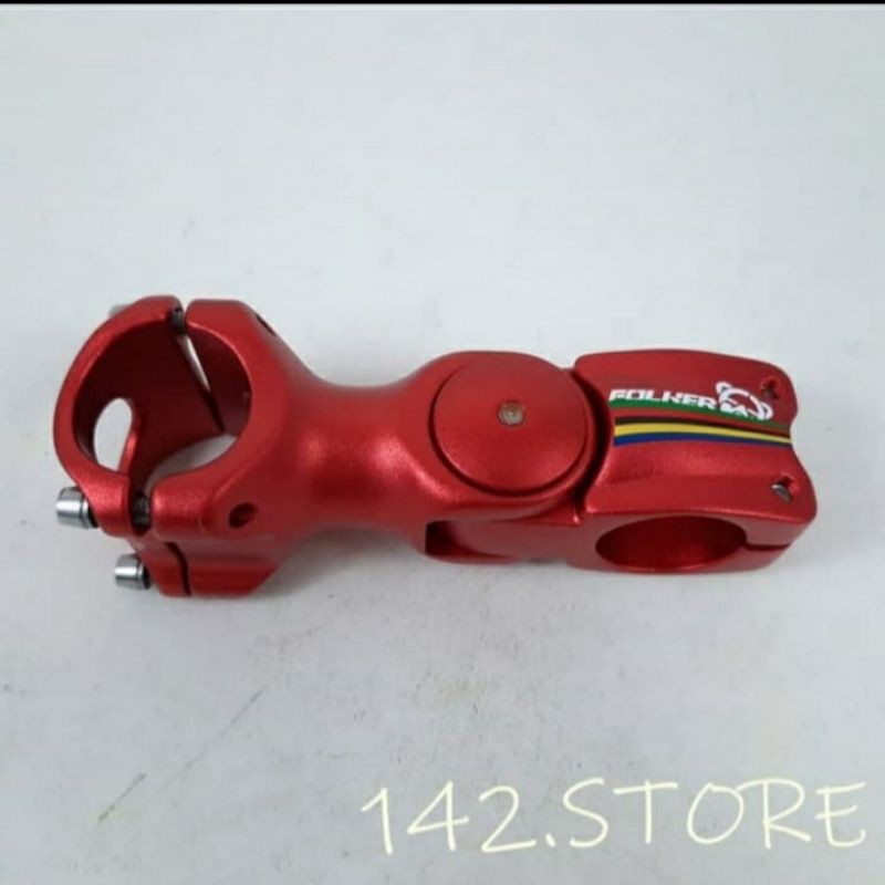 Stem sepeda folker adjustable merah MTB oversize