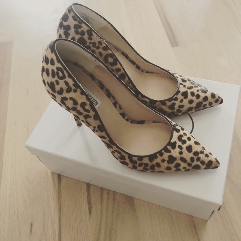 steve madden heels leopard print