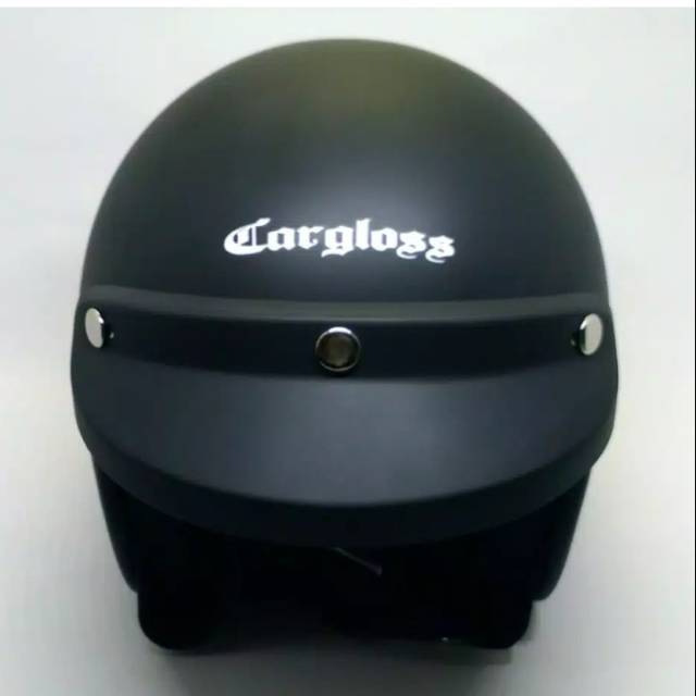 Cargloss Helm Retro Half face|Visor silver lurus
