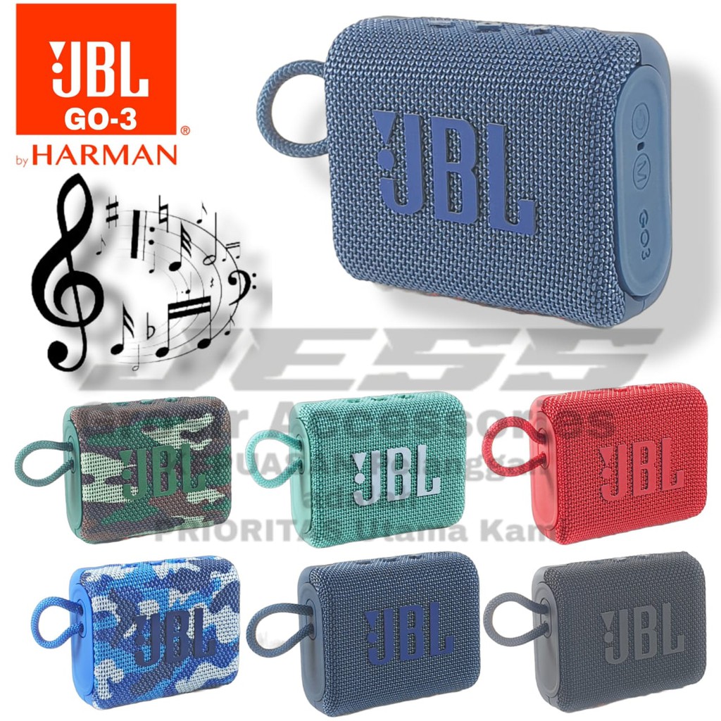 Speaker Bluetooth JBL GO3 PORTABLE Wireless Speker Bluetooth GO-3 STEREO Super Bass G0 3