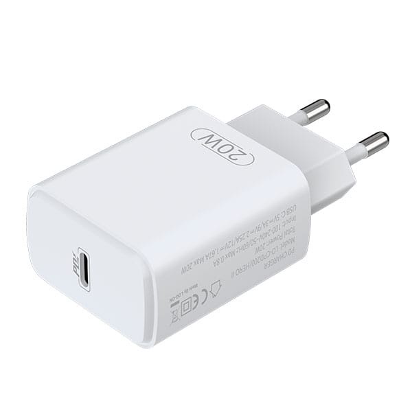 PROMO LOG ON ADAPTER QUICK CHARGE 30W DUAL PORT POWER DELIVERY CHARGER USB C+PD LO-CPD200/HERO II