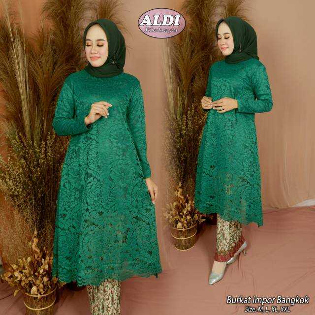 TUNIK MUSLIMAH - SET KEBAYA MODERN TUNIK BRUKAT - KEBAYA PESTA KEKINIAN