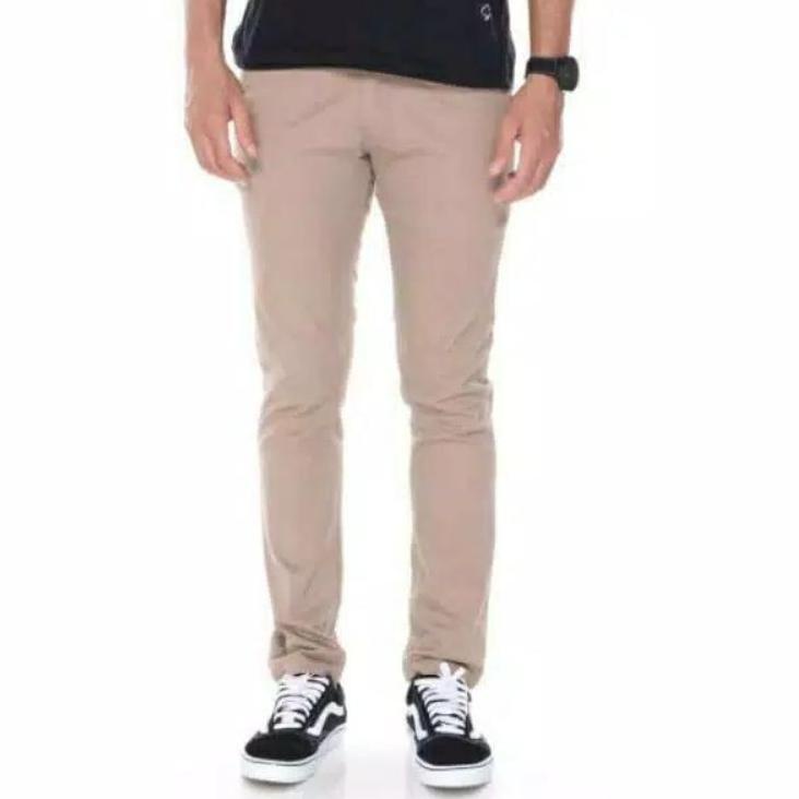 [REO.26Au22ᵞ] ChinoS panjang UKURAN JUMBO 27-38 CHINO BIG SIZE ZARA  ABU TUA MOCCA BLACK CREAM HITAM
