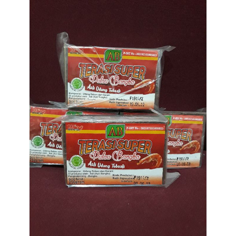 

terasi/belacan asli bangka