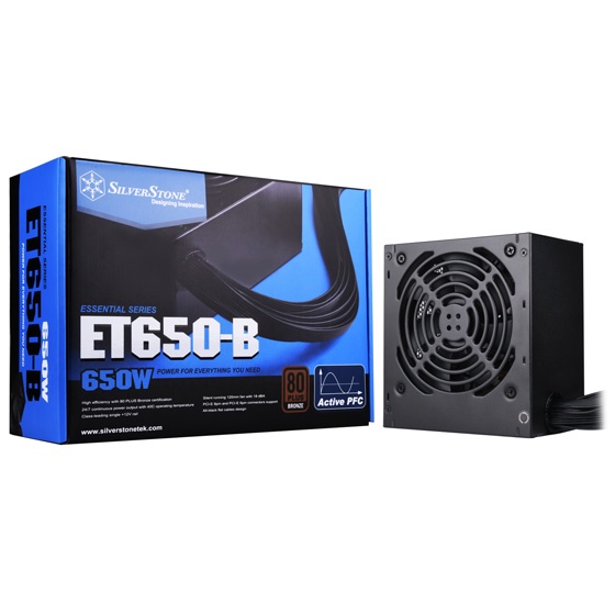 PSU SILVERSTONE 650W 80+ BRONZE | Power Supply 650 Watt ET650B ET650 B