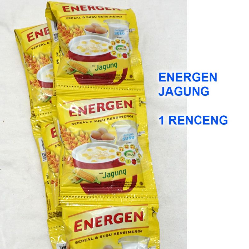 ENERGEN JAGUNG 1 Renceng 10 Sachet @25g - ENERGEN JAGUNG AYES TOSERBA