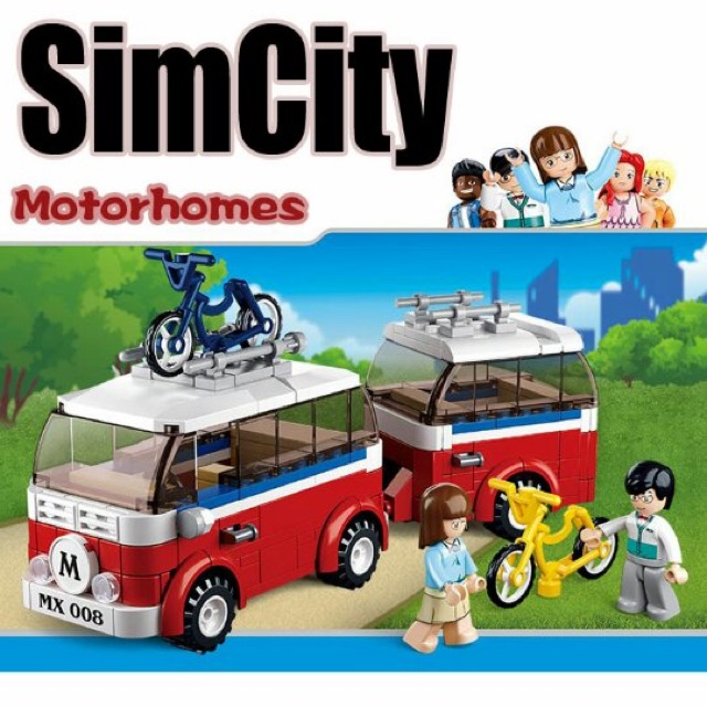 LEGO SLUBAN B0566 TOWN SIM CITY MOTORHOMES VAN