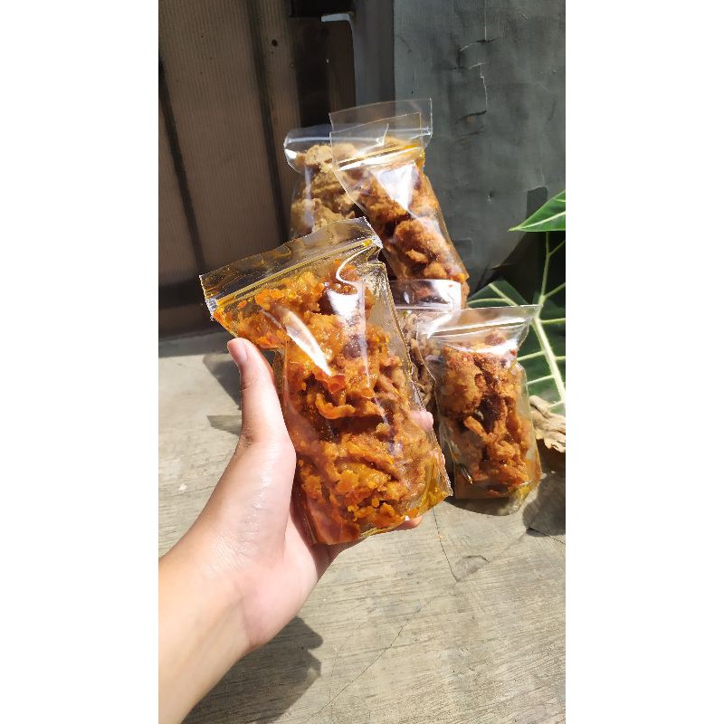 

KULIT AYAM CRISPY ORIGINAL / PEDAS CIKRUH Makanan Ringan Murah