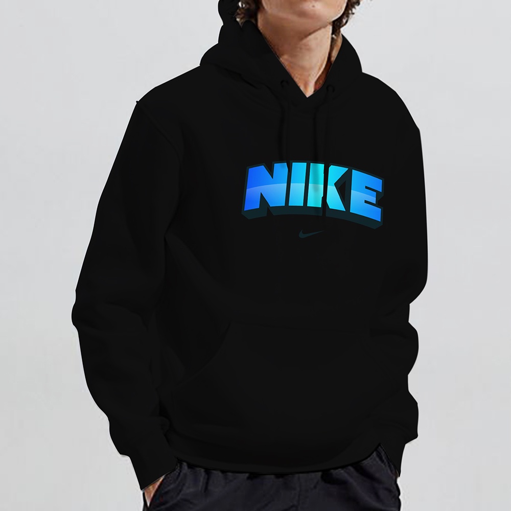 BISA BAYAR DITEMPAT (COD) Sweater NIKE BLUE CYAN sablon Sweater pria distro sweater sablon bandung