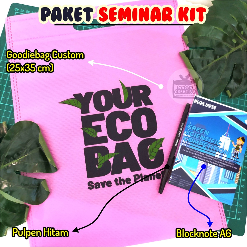 

3 in 1 SEMINAR KIT , BLOCK NOTE , GOODIE BAG CUSTOM UK. 25X35 CM MAREV CREATIVE