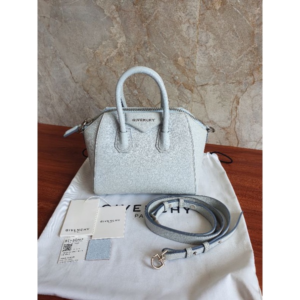 preloved givenchy mini antigona authentic original 2017 second top handle leather bag