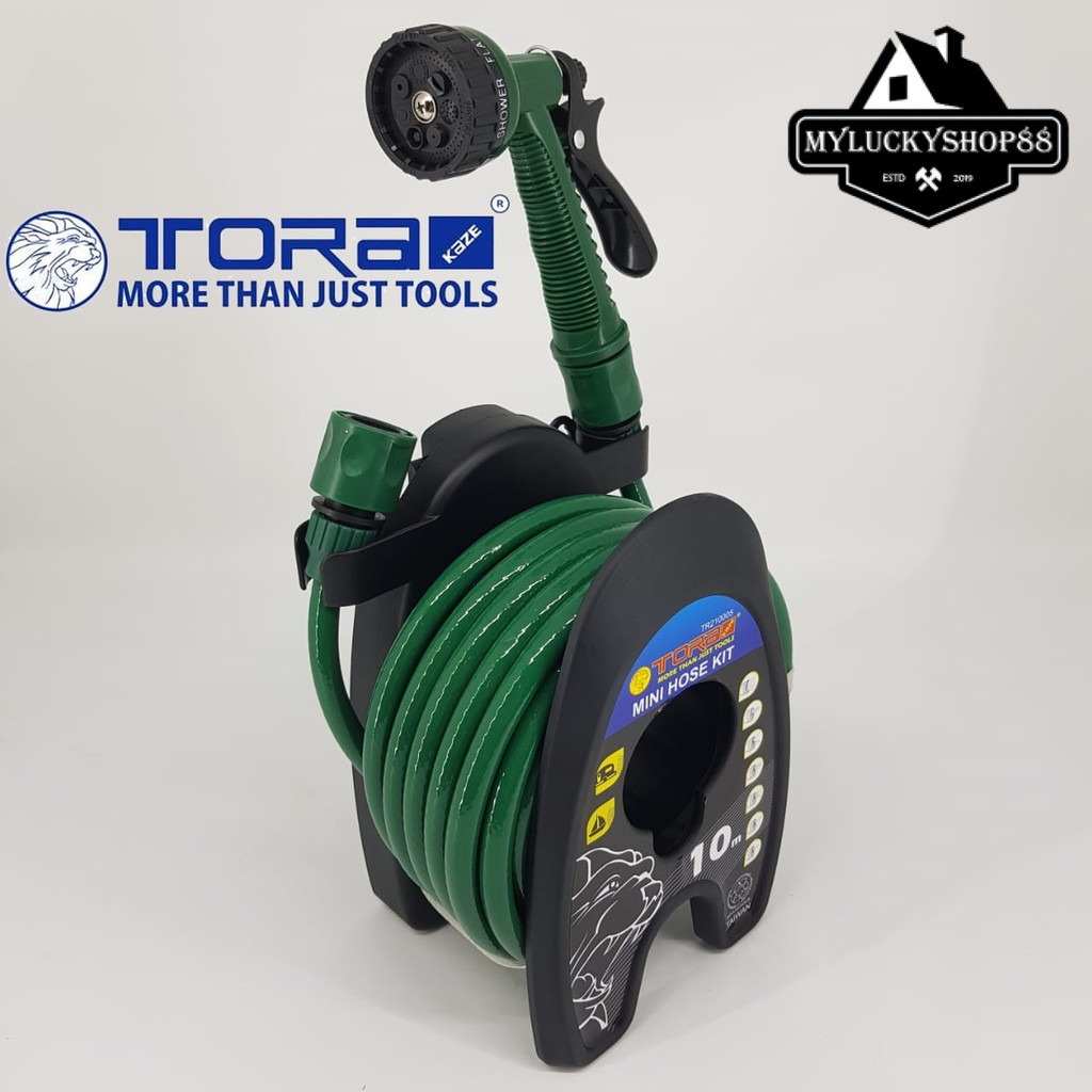 Tora Mini Hose Kit TR210005 Reel 10m Gulungan Selang Semprotan 7 Posisi